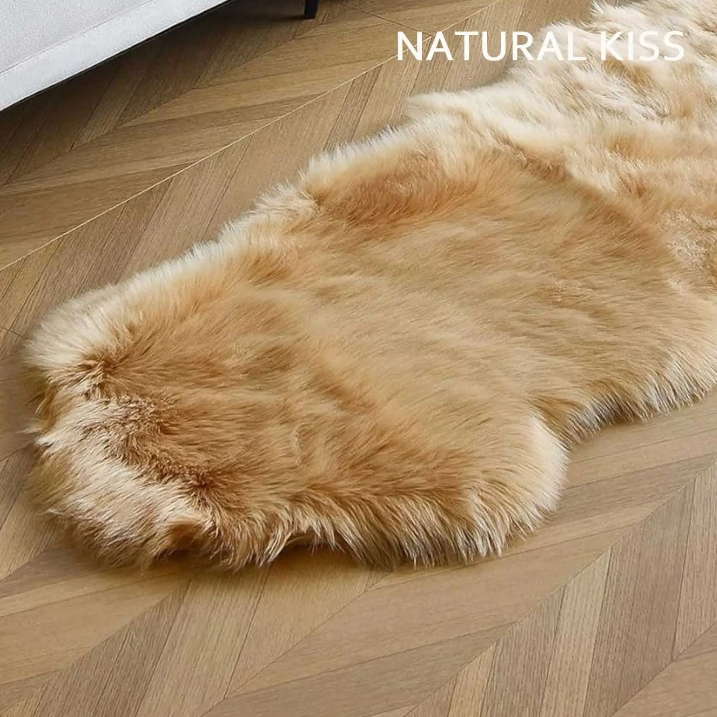 Faux Sheepskin Fur Soft Carpet Washable Fluffy Rug for Floor or Furniture
