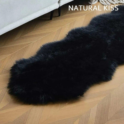 Faux Sheepskin Fur Soft Carpet Washable Fluffy Rug for Floor or Furniture