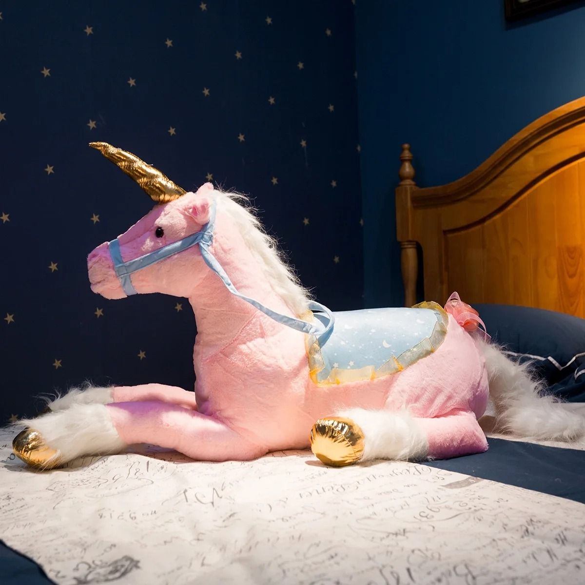 Large 100 cm Unicorn Plush Toy Soft Stuffed Animal for Kids