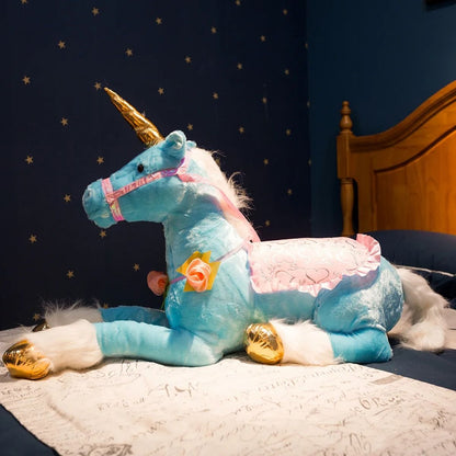 Large 100 cm Unicorn Plush Toy Soft Stuffed Animal for Kids