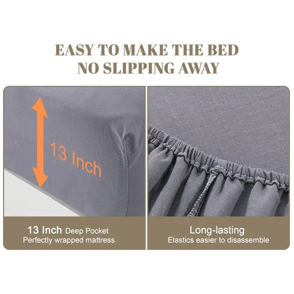 Organic Cotton Grounding Fitted Sheet with Silver Fiber Enhanced Wellness