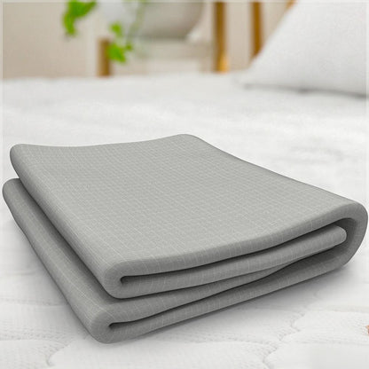 Organic Cotton Grounding Fitted Sheet with Silver Fiber Enhanced Wellness