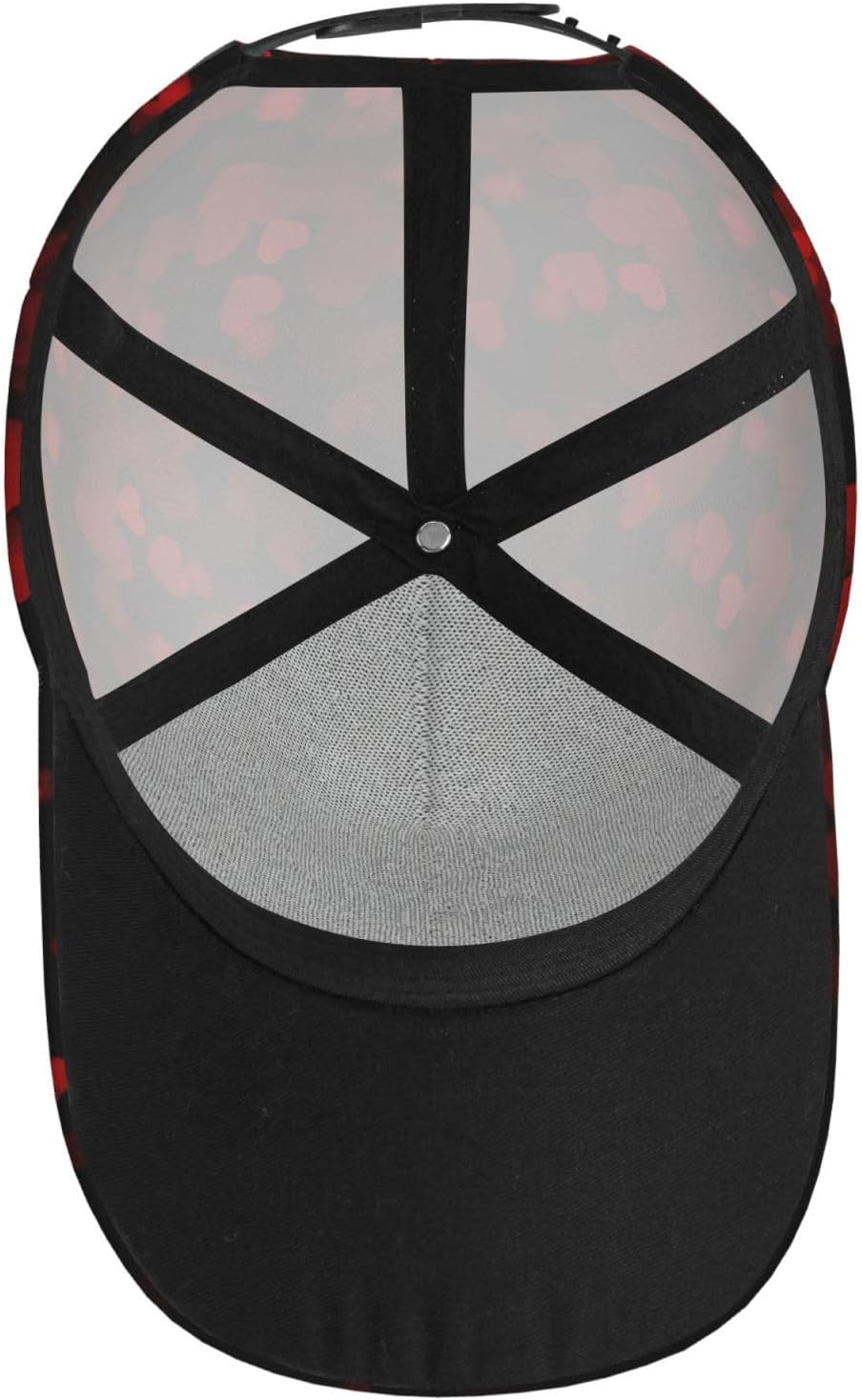 Valentine Day Hearts Baseball Cap, Cute Adjustable Red Hat for Men Women, Fashion Sun Hat for Gifts