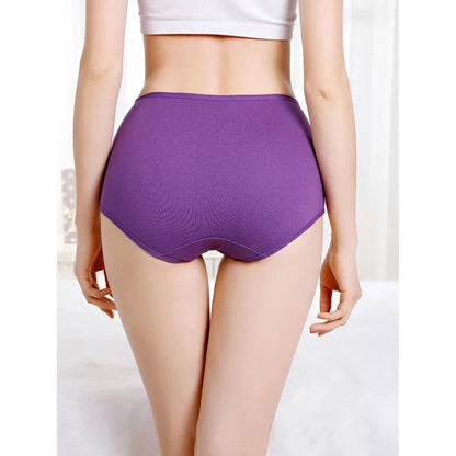 Womens Plus Size High Waist Cotton Panties 3 Pack M to 5XL