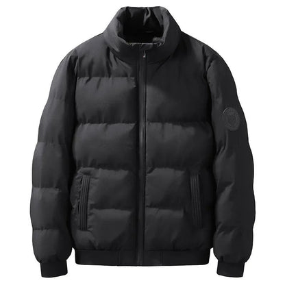 Winter Loose Fit Cotton Puffer Jacket for Men with Hood
