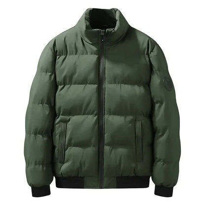 Winter Loose Fit Cotton Puffer Jacket for Men with Hood