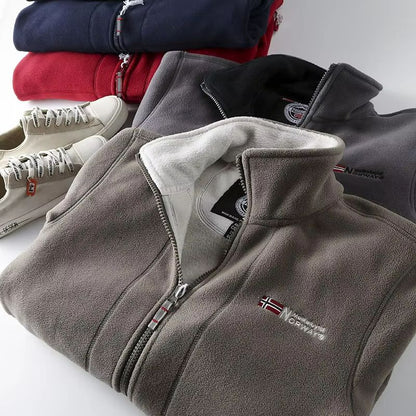 FGKKS Men's Wool Jacket – Thick Winter Casual Coat with Warm Fashion Design