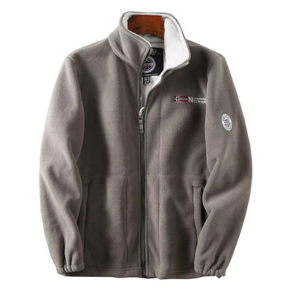 FGKKS Men's Wool Jacket – Thick Winter Casual Coat with Warm Fashion Design