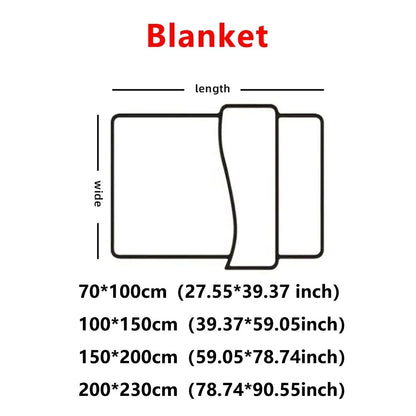 CozyStripes Thickened Multifunctional Throw Blanket