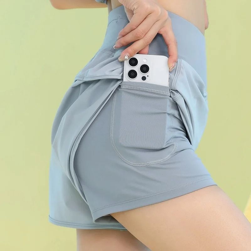 PHIGEER Womens Yoga Shorts Lightweight Workout Cycling Shorts with Pocket