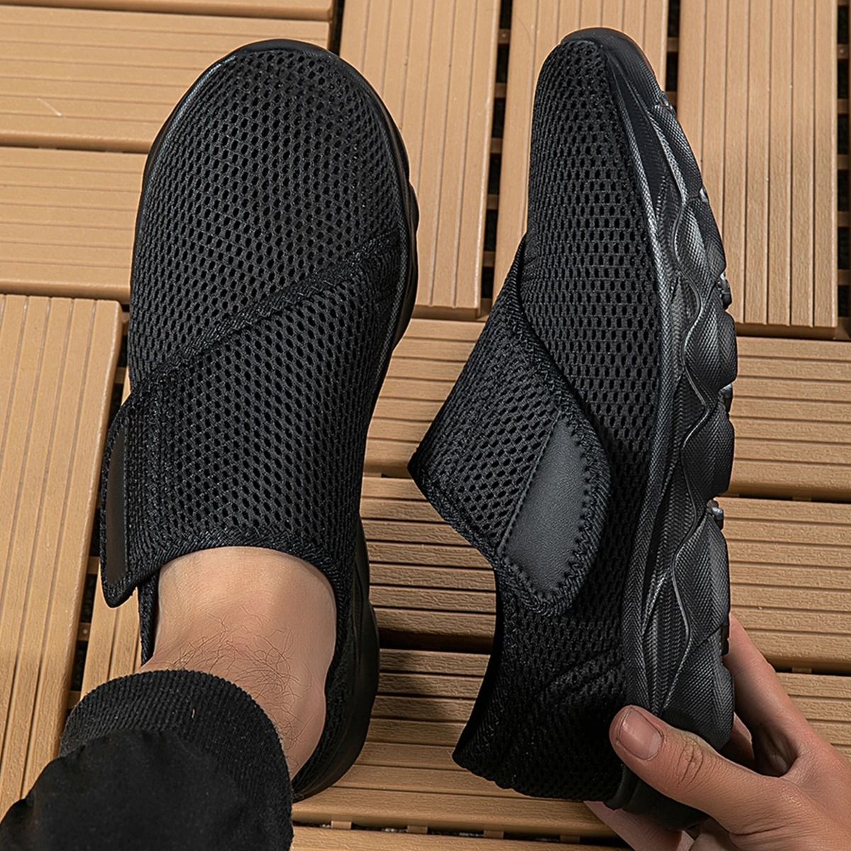 Womens Orthopedic Wide Fit Adjustable Walking Shoes for Swollen Feet and Comfort Support
