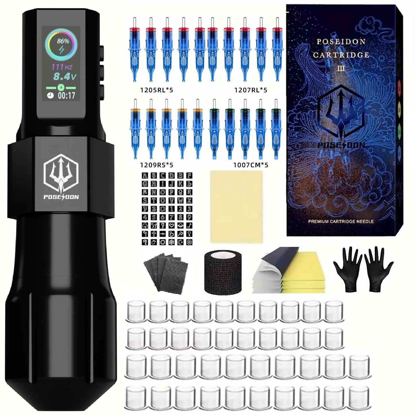 Wireless Tattoo Pen Machine and Kit for Permanent Makeup and Professional Tattooing