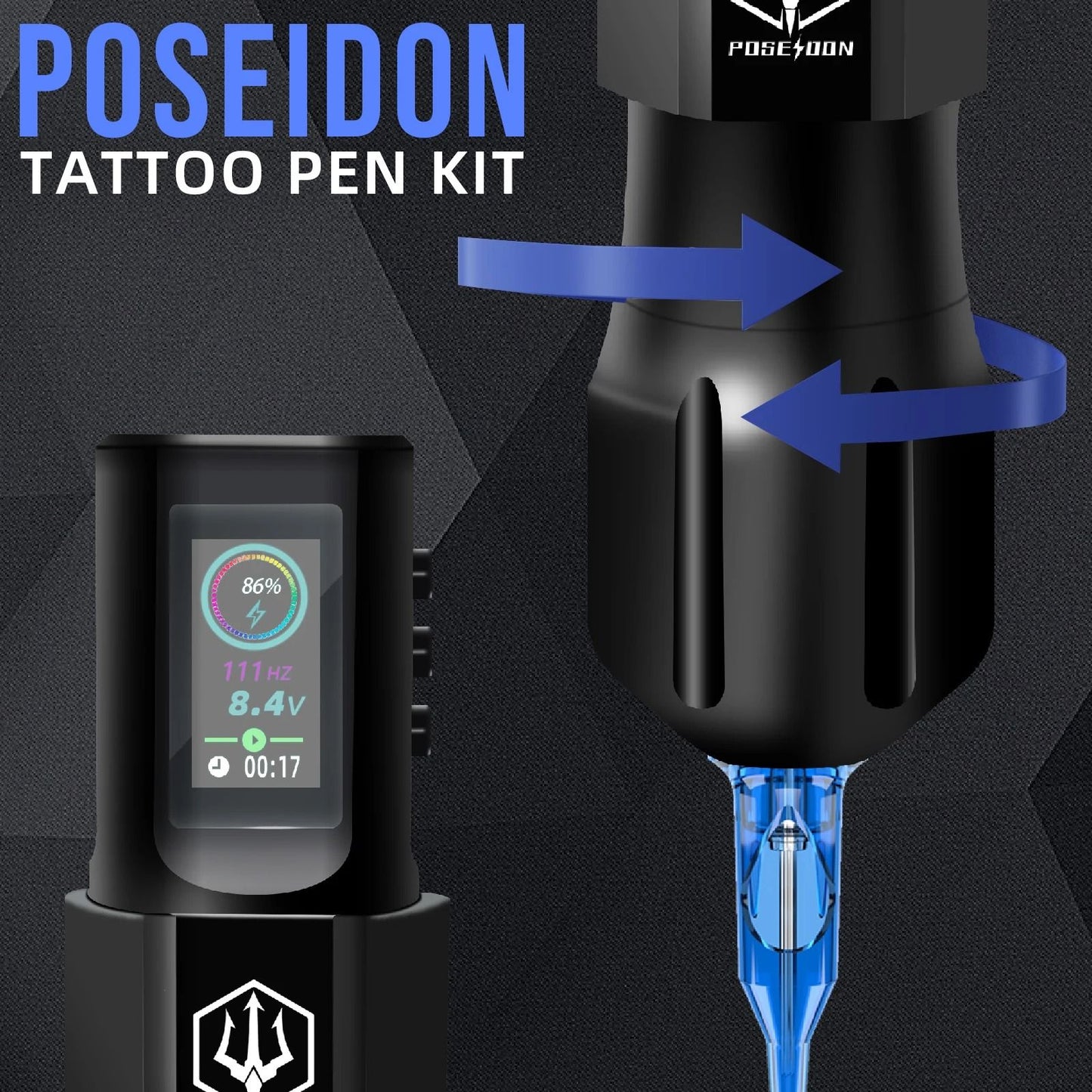 Wireless Tattoo Pen Machine and Kit for Permanent Makeup and Professional Tattooing