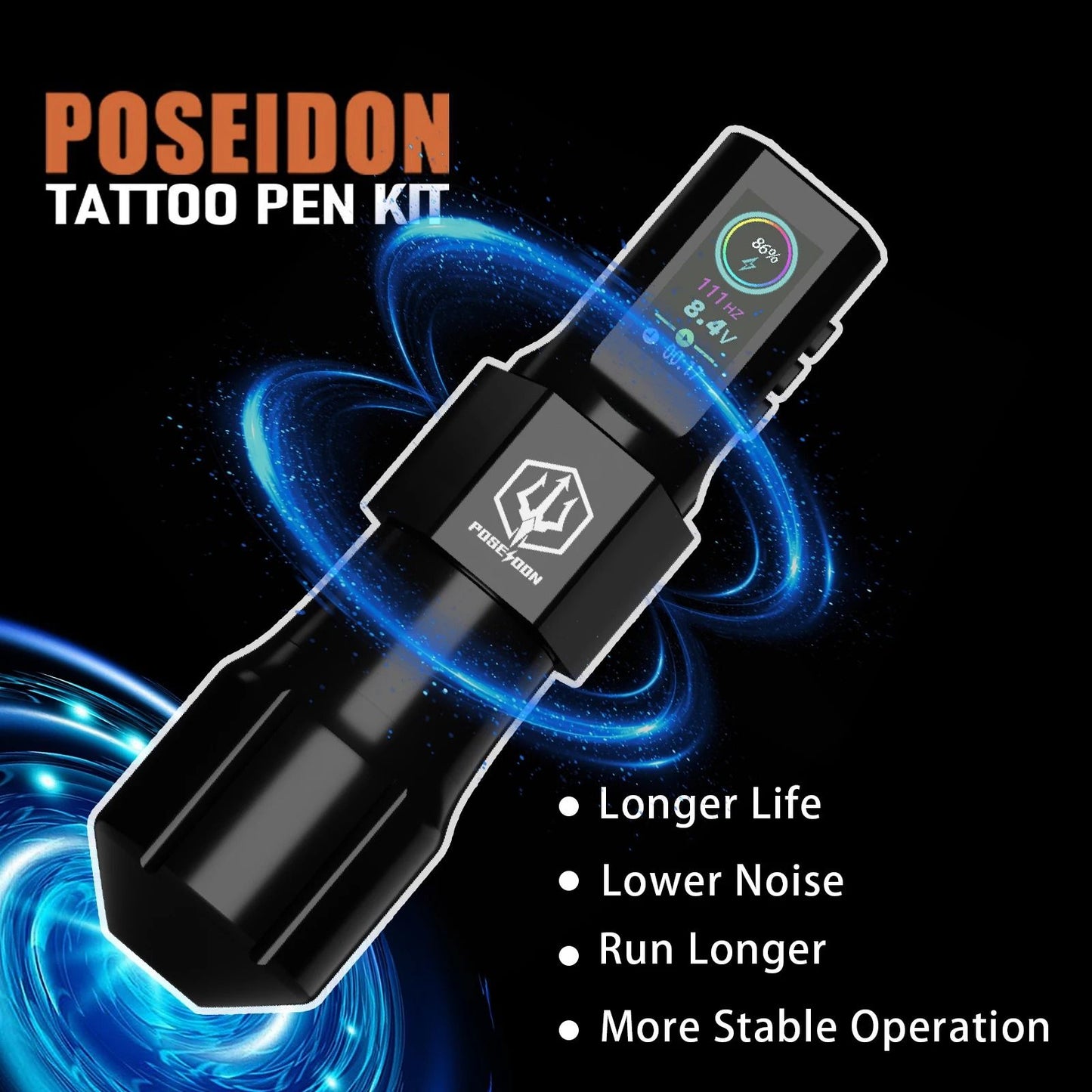 Wireless Tattoo Pen Machine and Kit for Permanent Makeup and Professional Tattooing