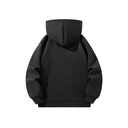 Mens Half-Zip Hoodie – Solid Color Long Sleeve Pullover for Autumn & Casual Sportswear