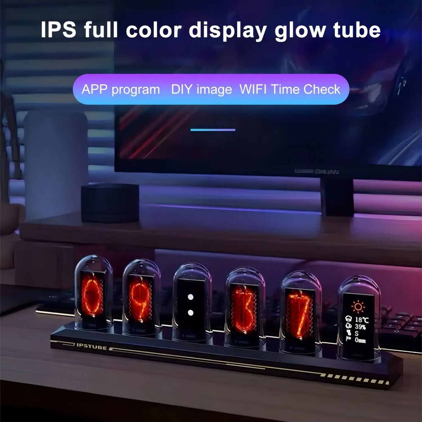 RGB Tube Clock with App Control and Custom Display