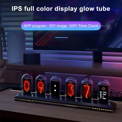 RGB Tube Clock with App Control and Custom Display