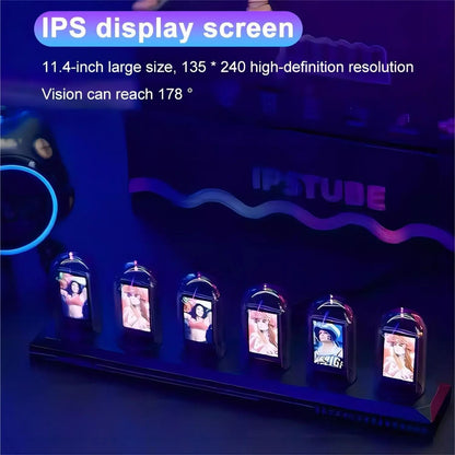 RGB Tube Clock with App Control and Custom Display