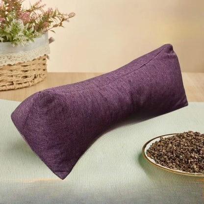 Natural Buckwheat Hull Cervical Pillow Triangular Neck Support for Traction Stretching and Fatigue Relief