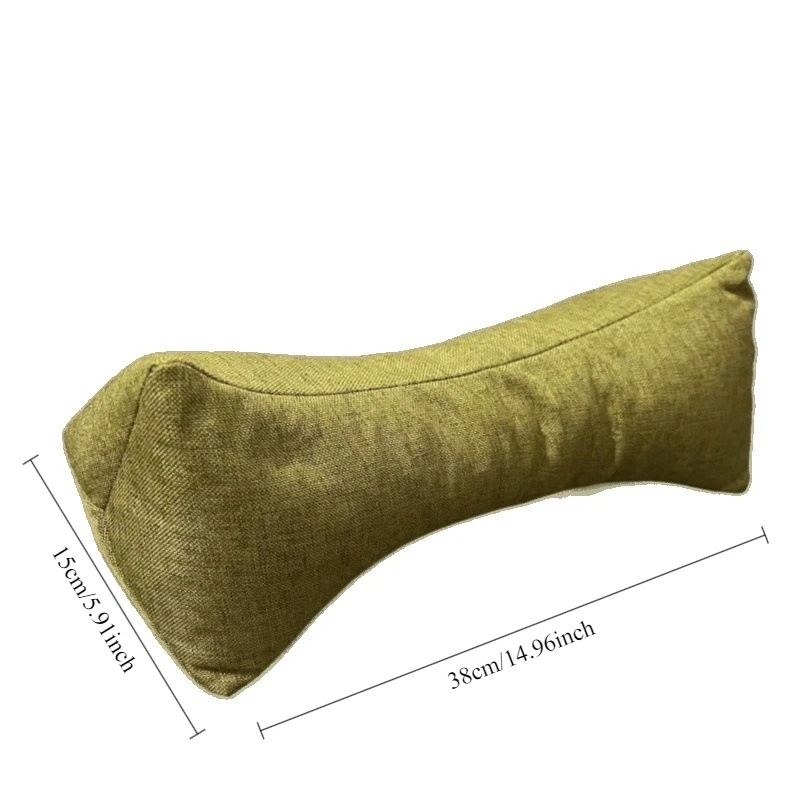 Natural Buckwheat Hull Cervical Pillow Triangular Neck Support for Traction Stretching and Fatigue Relief