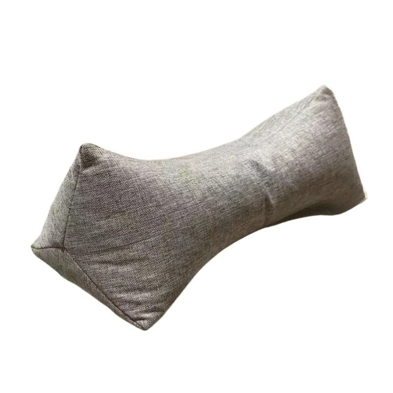 Natural Buckwheat Hull Cervical Pillow Triangular Neck Support for Traction Stretching and Fatigue Relief