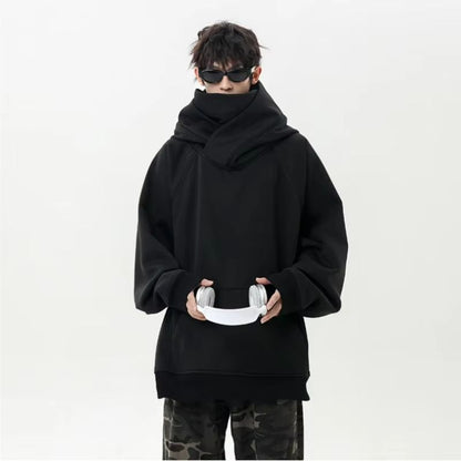 UrbanNinja High-Neck Harajuku Sweatshirt