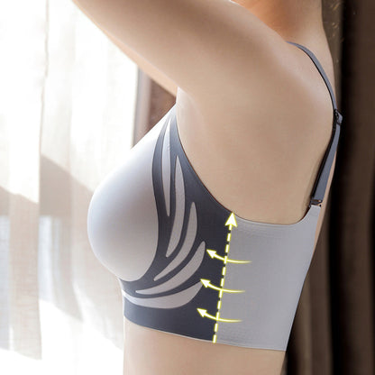 Wireless Push Up Bra for Women, Anti Sagging Seamless Sports Support Bra