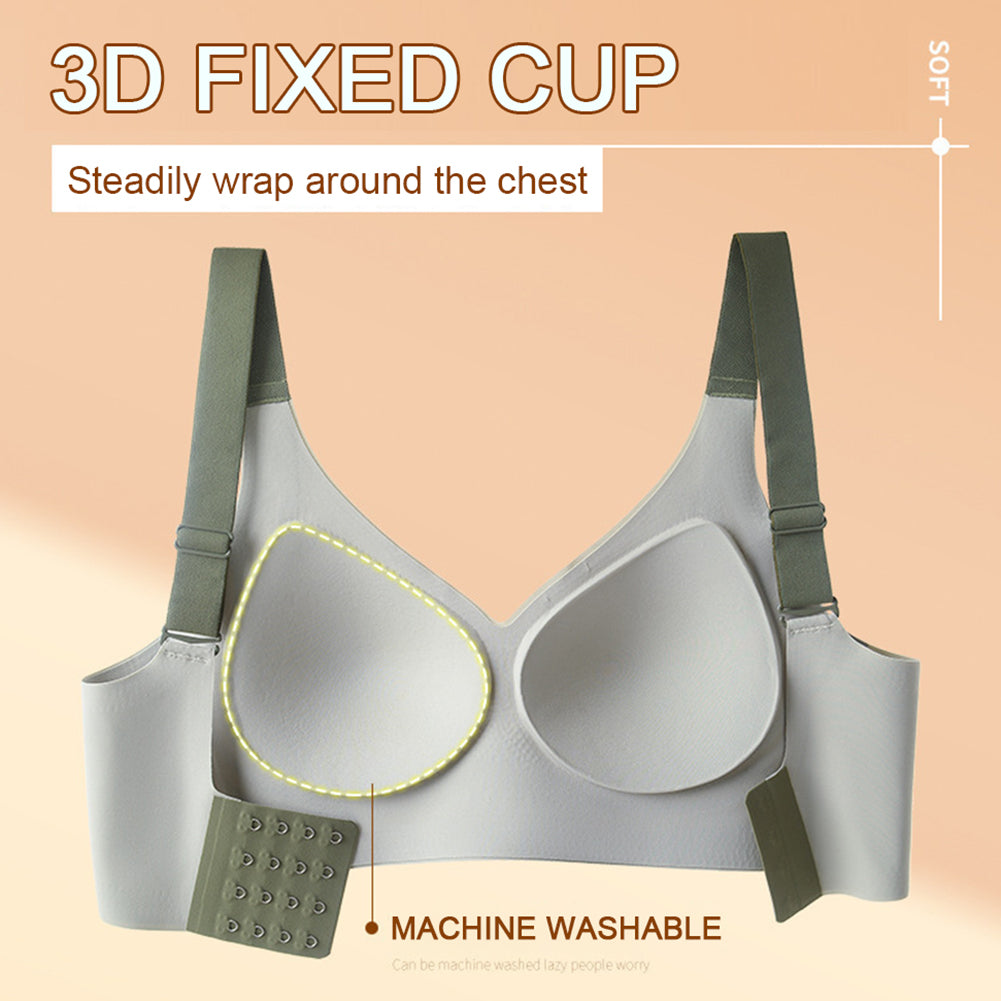 Wireless Push Up Bra for Women, Anti Sagging Seamless Sports Support Bra