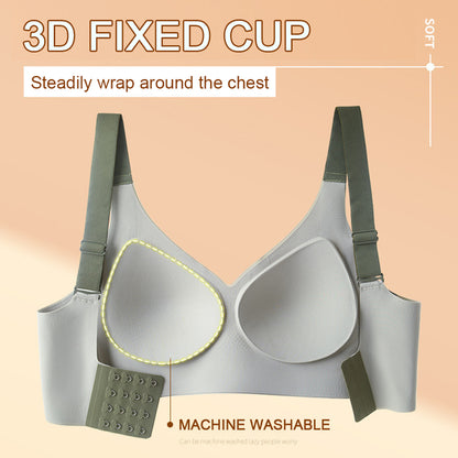 Wireless Push Up Bra for Women, Anti Sagging Seamless Sports Support Bra