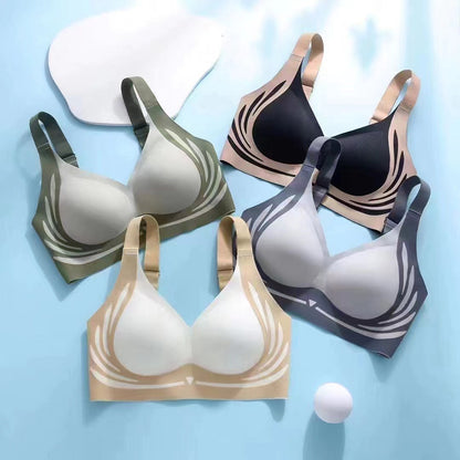 Wireless Push Up Bra for Women, Anti Sagging Seamless Sports Support Bra