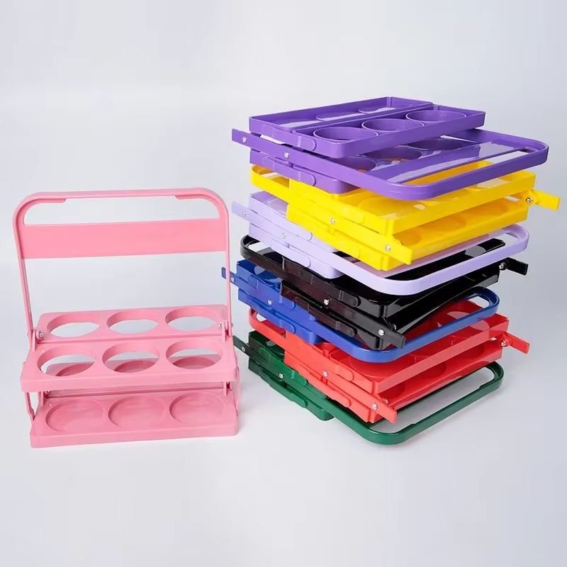 Portable Foldable Beer & Beverage Rack – Durable Cup Organizer and Bottle Holder for Parties & Travel