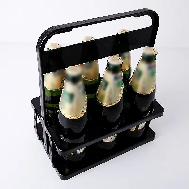 Portable Foldable Beer & Beverage Rack – Durable Cup Organizer and Bottle Holder for Parties & Travel
