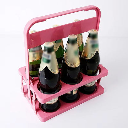 Portable Foldable Beer & Beverage Rack – Durable Cup Organizer and Bottle Holder for Parties & Travel