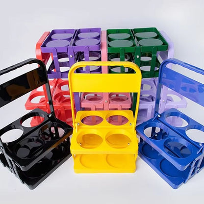 Portable Foldable Beer & Beverage Rack – Durable Cup Organizer and Bottle Holder for Parties & Travel