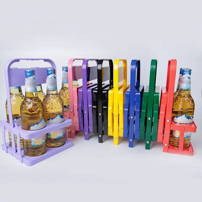 Portable Foldable Beer & Beverage Rack – Durable Cup Organizer and Bottle Holder for Parties & Travel