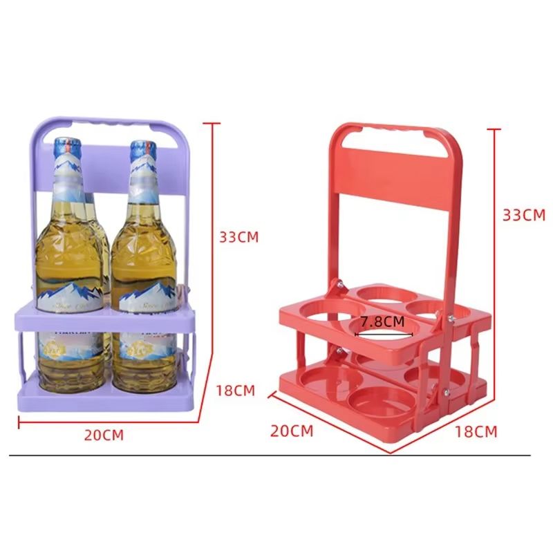 Portable Foldable Beer & Beverage Rack – Durable Cup Organizer and Bottle Holder for Parties & Travel