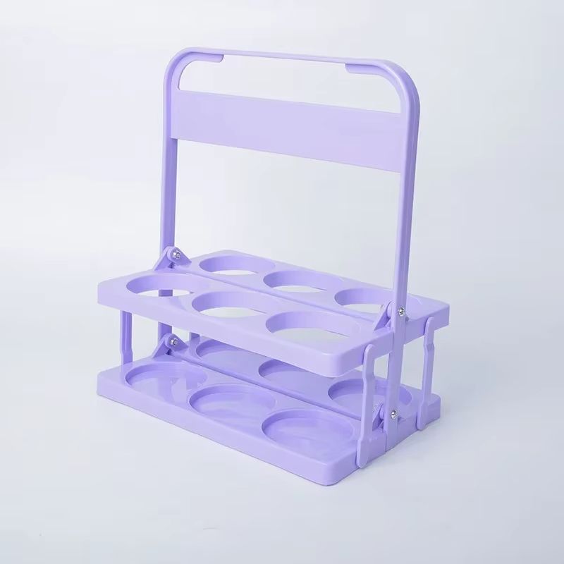 Portable Foldable Beer & Beverage Rack – Durable Cup Organizer and Bottle Holder for Parties & Travel