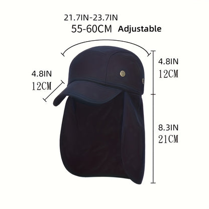 Outdoor Hiking Travelling Fishing Hat Sun Cap with Neck Flap for Men Women UV Protection Camping Boating