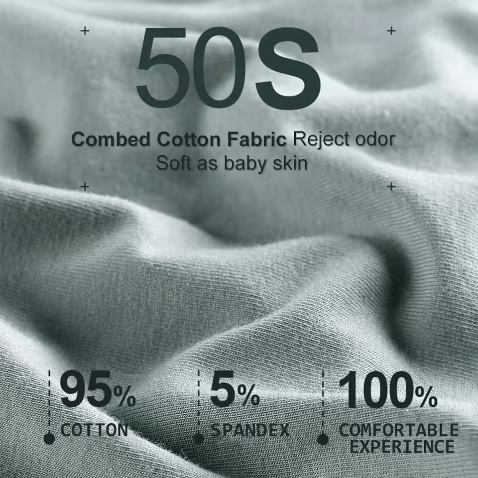 5 Pack Womens Cotton High Waisted Underwear Tummy Control Butt Lift Graphene Antibacterial Breathable Comfort No Ride Up