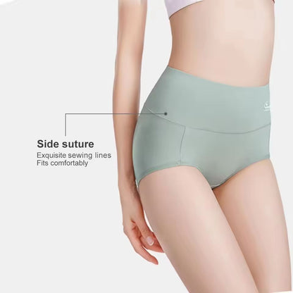 5 Pack Womens Cotton High Waisted Underwear Tummy Control Butt Lift Graphene Antibacterial Breathable Comfort No Ride Up
