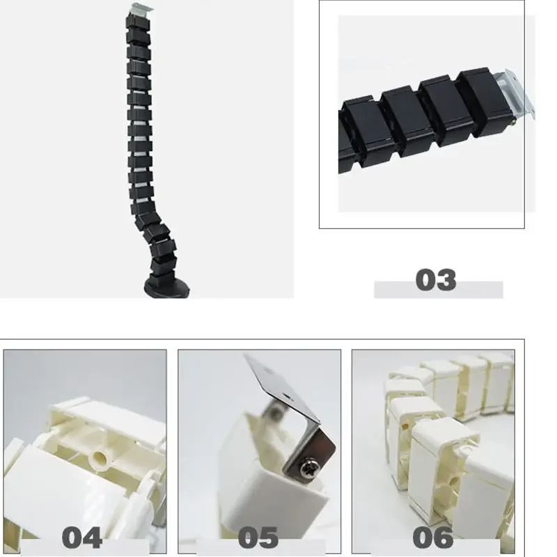 Spine Style Under Desk Cable Management Organizer