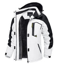 white with black