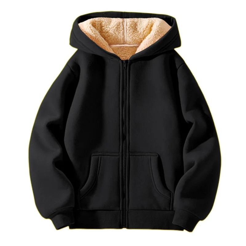Kids Padded Lambwool Hooded Jacket