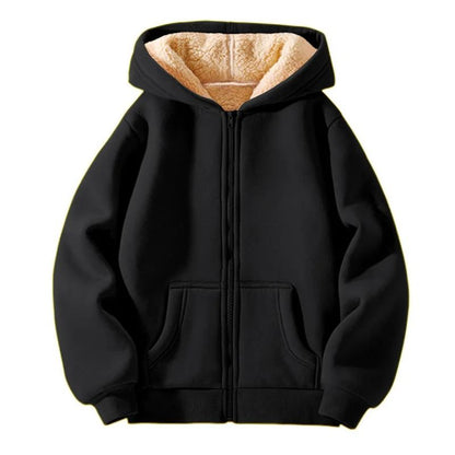 Kids Padded Lambwool Hooded Jacket
