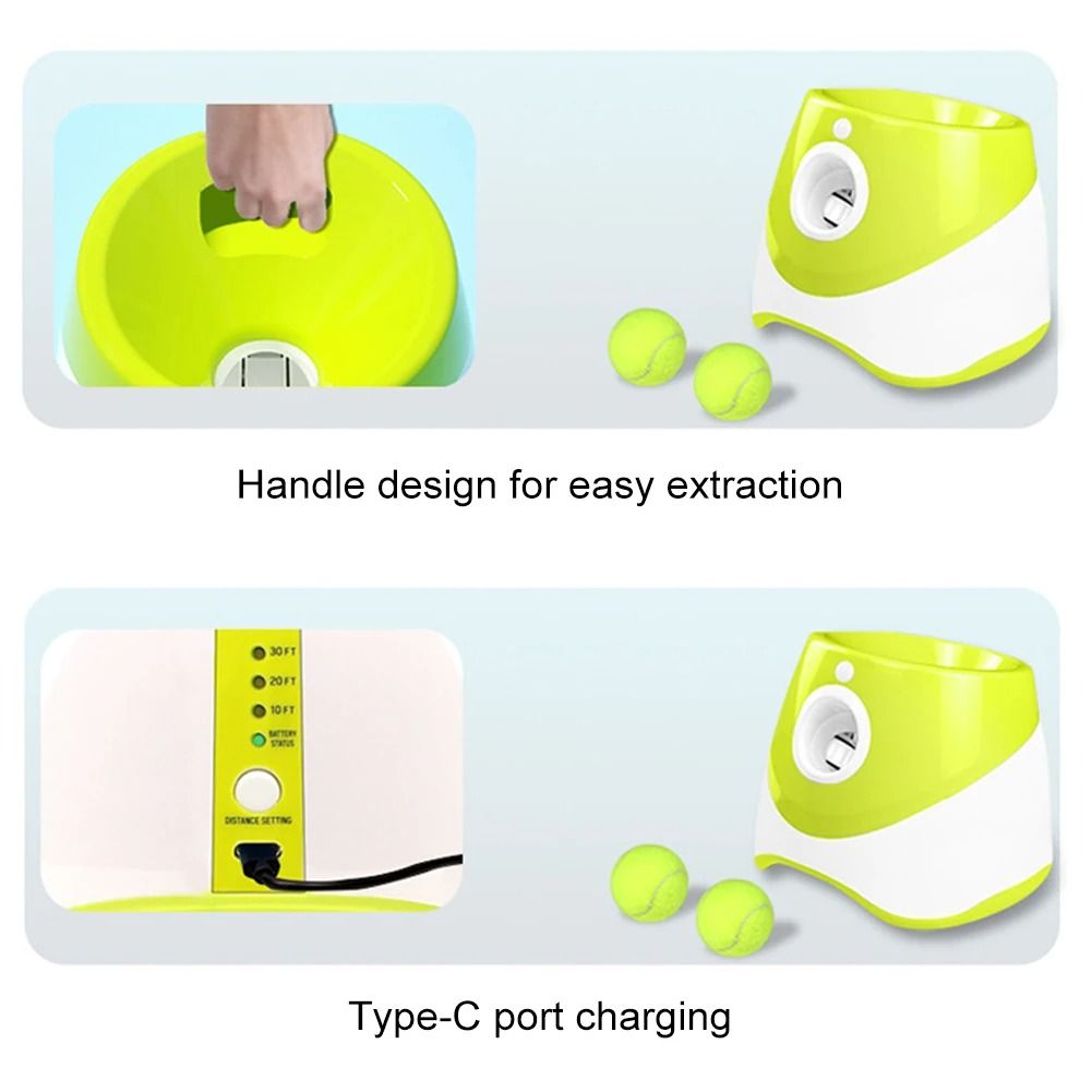 Rechargeable Automatic Tennis Ball Launcher for Dogs