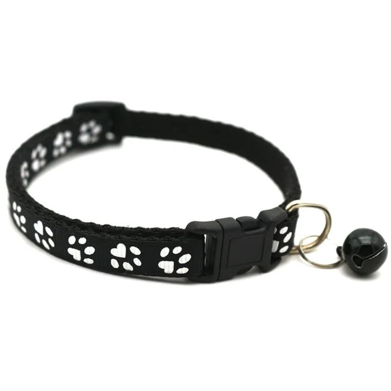 Rainbow Flower Cat Collar with Bell Adjustable Lace Necklace for Kittens and Small Dogs