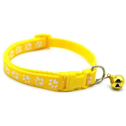 Rainbow Flower Cat Collar with Bell Adjustable Lace Necklace for Kittens and Small Dogs