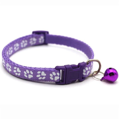 Rainbow Flower Cat Collar with Bell Adjustable Lace Necklace for Kittens and Small Dogs