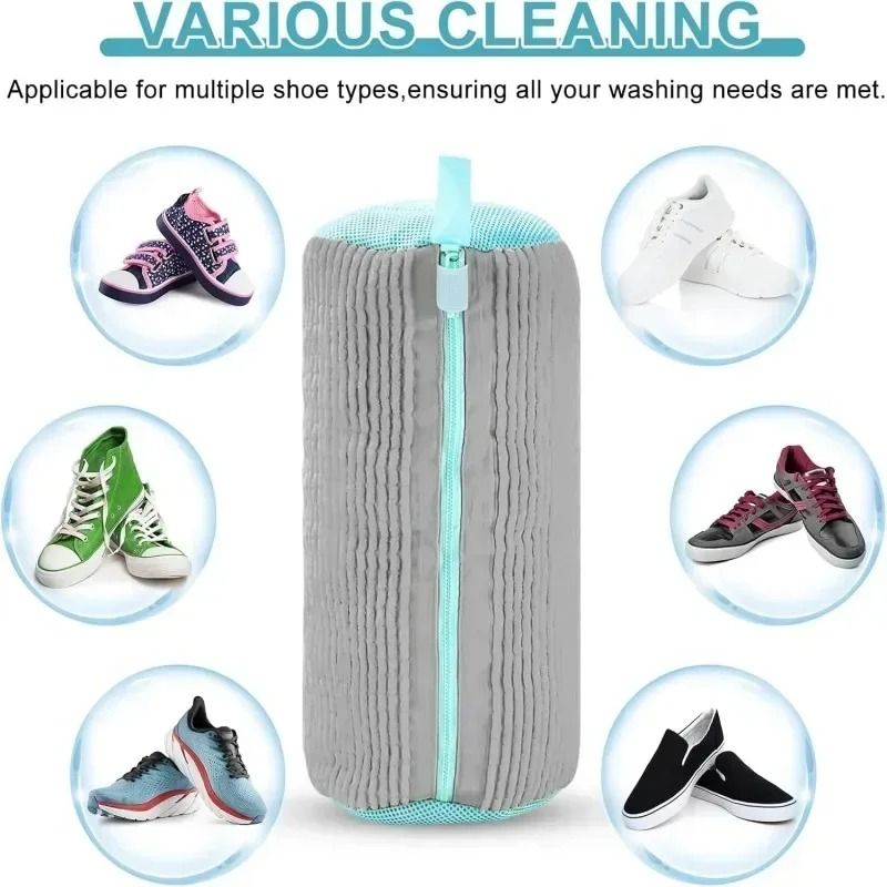 Machine Washable Shoe Washing and Drying Bag with Adjustable Strap