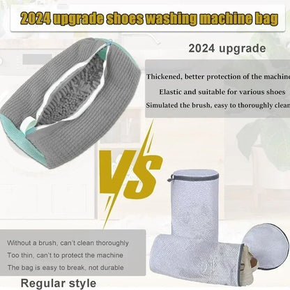 Machine Washable Shoe Washing and Drying Bag with Adjustable Strap